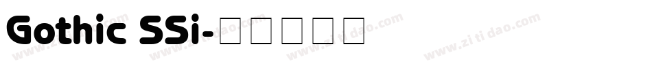 Gothic SSi字体转换